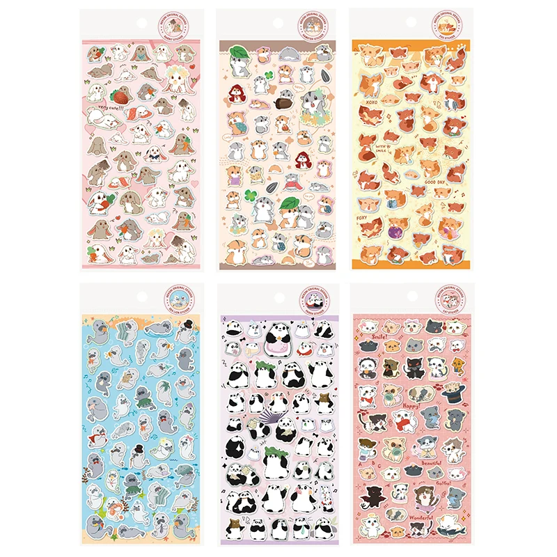 

20 наборов/1 лот Kawaii канцелярские наклейки мультяшная панда дневник планировщик декоративные мобильные наклейки Скрапбукинг Сделай Сам нак...