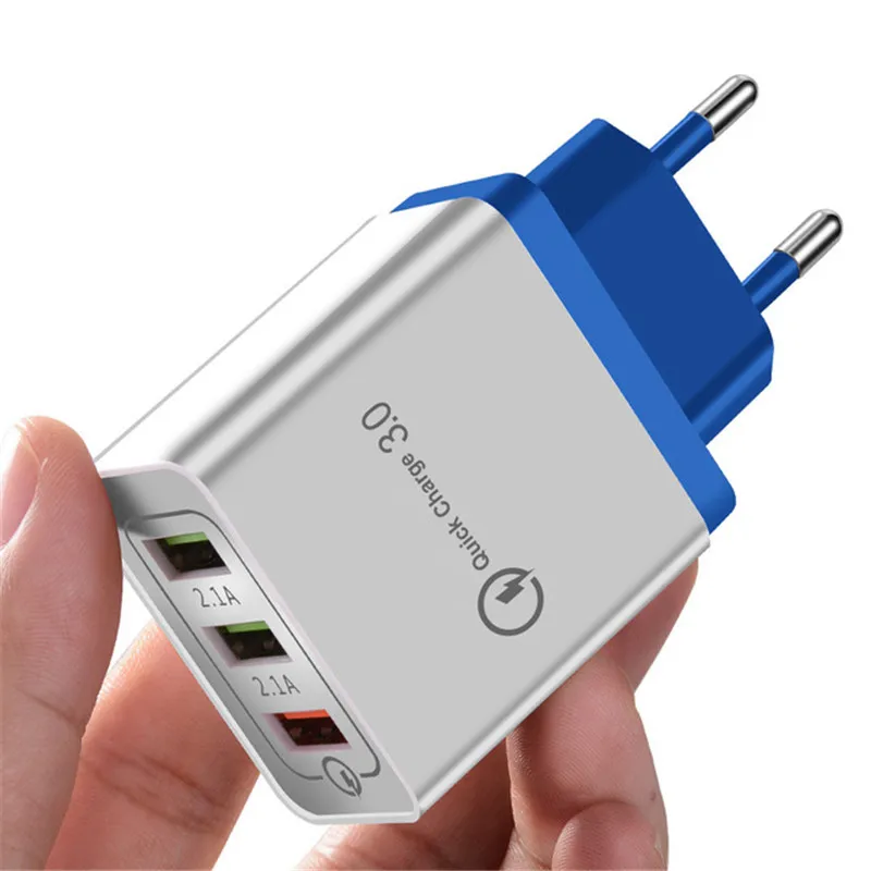 3 порта быстрой зарядки 0 USB зарядное устройство адаптер питания для мобильных