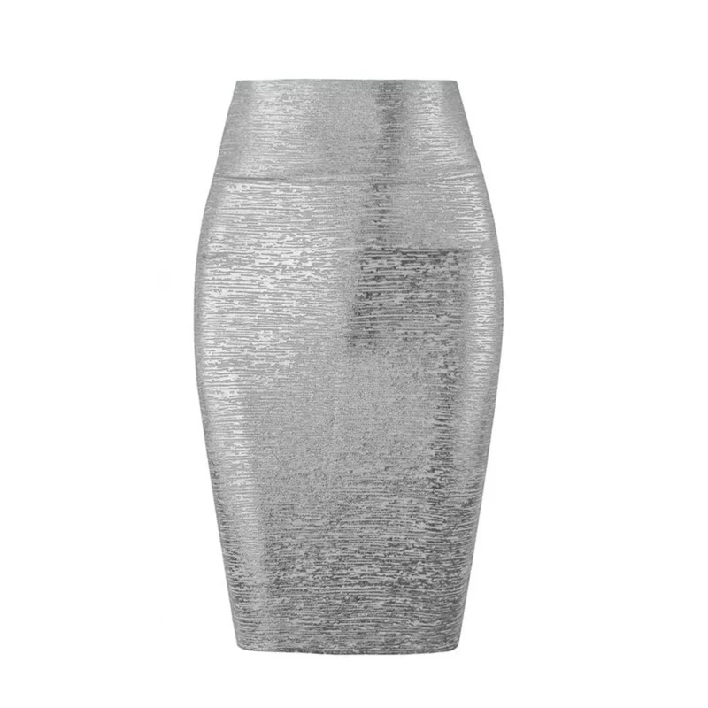 Бесплатная доставка оптовая продажа новинка юбка золотого серебряного цвета