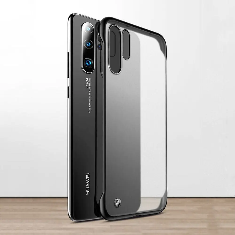 Чехол без оправы LAPOPNUT для HUAWEI Mate 20 Pro P20 P30 тонкий ударопрочный полупрозрачный