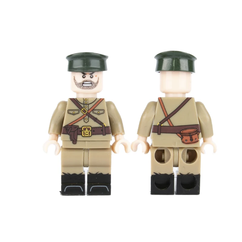 10 шт. WW2 военная армия советские солдаты фигурки строительные блоки русский