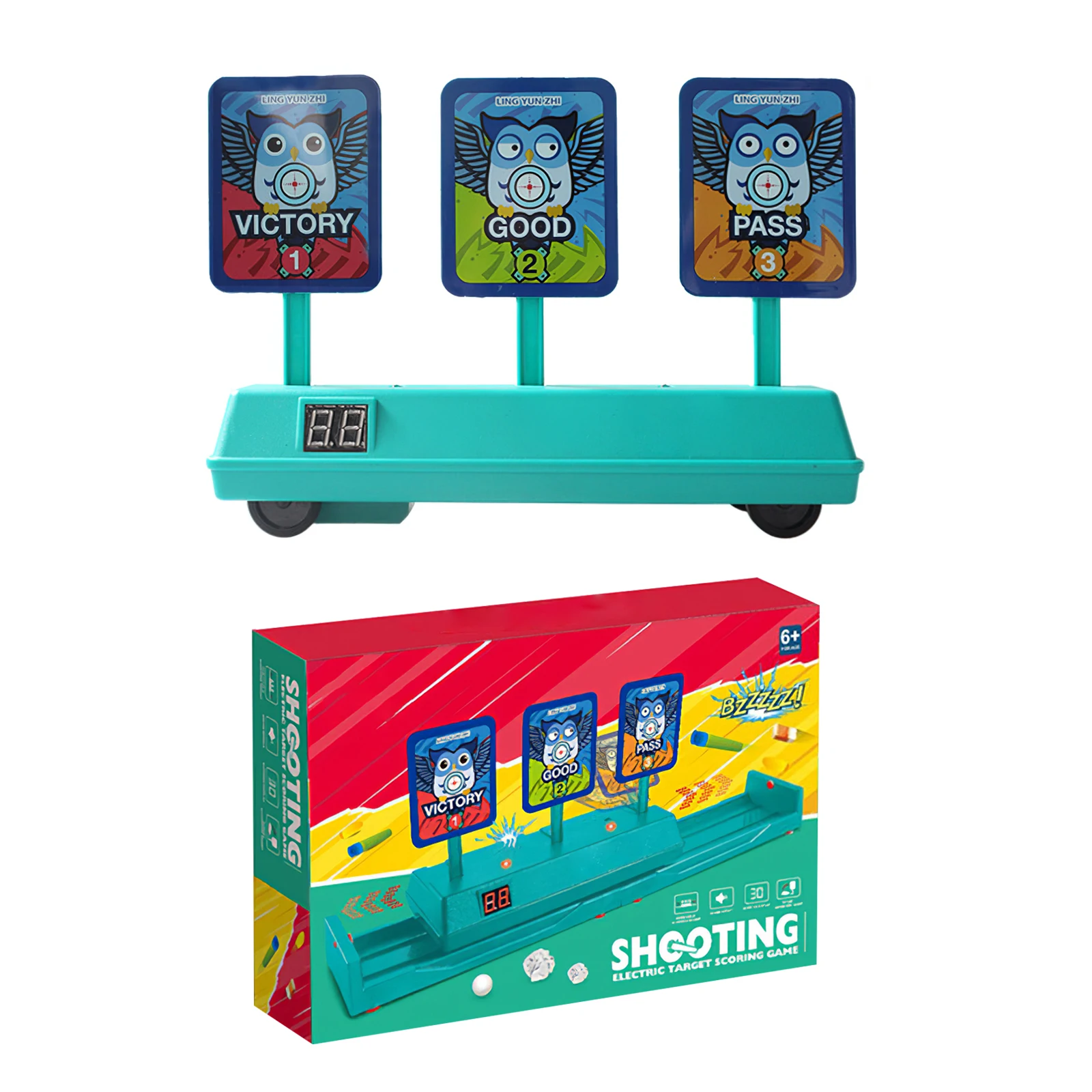 

Детская электрическая фотосъемка, подвижная мишень для бега, Автоматическая сброс, световой эффект, образовательная игрушка, подарок