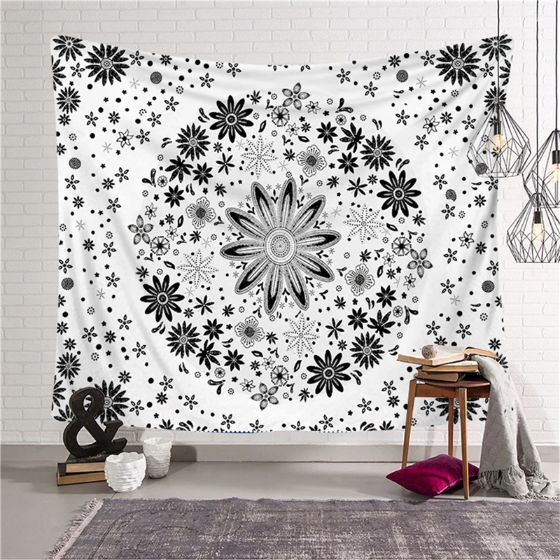 Богемный Гобелен Мандала Настенный декор пляжный коврик полотенце полиэстер