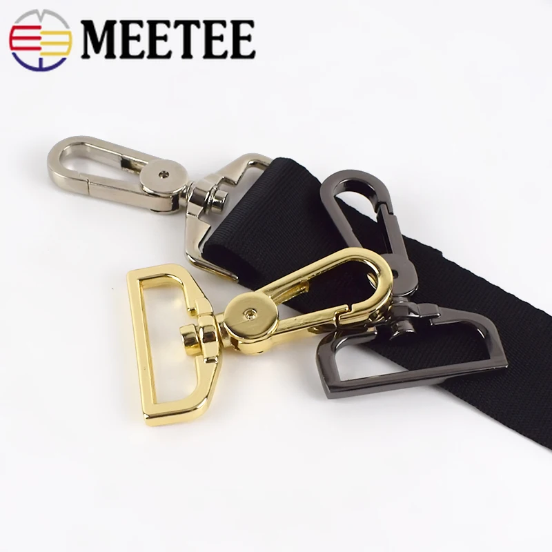 Сменные сумки Meetee 2/10 шт. 32 мм металлические пряжки для багажа Вертлюг пусковой