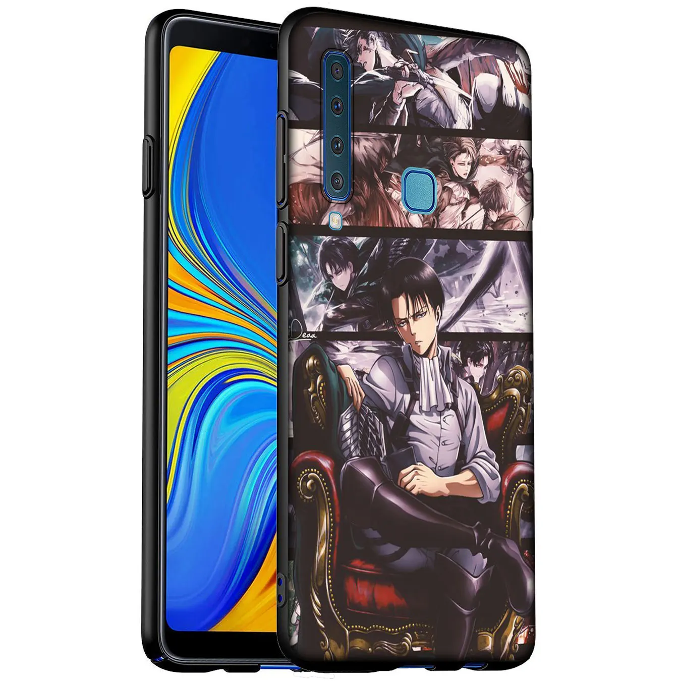 Аниме Атака Титанов мягкий силиконовый чехол для телефона Samsung Galaxy A6 A7 A8 A9 2018 A3 A5