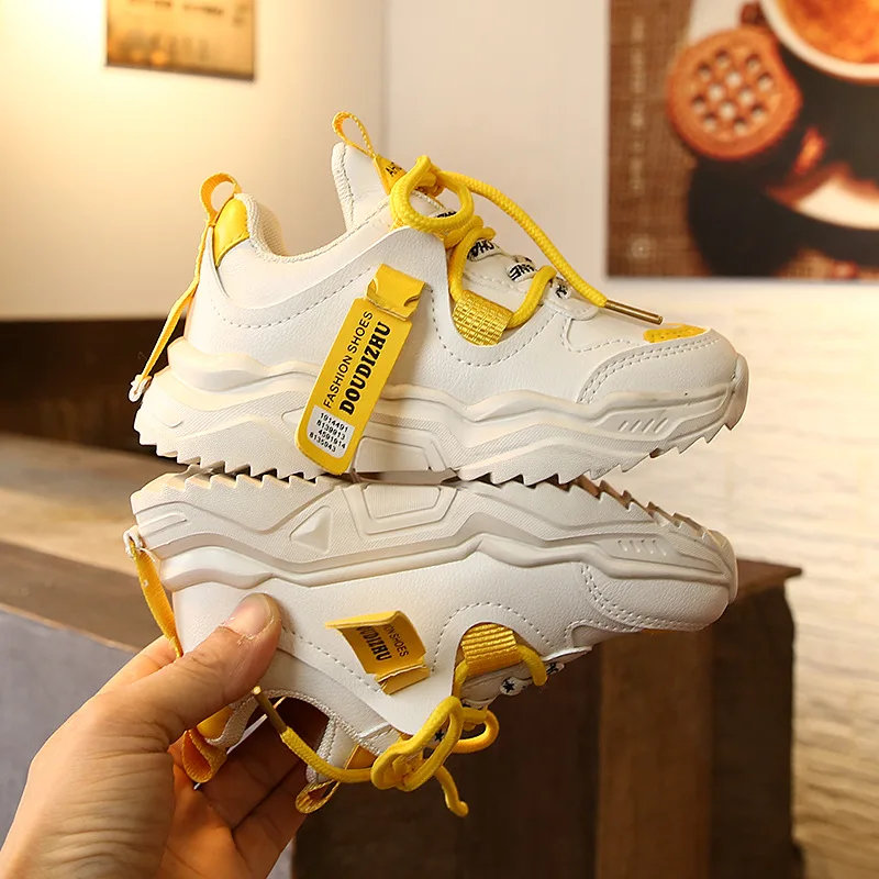 Детские кроссовки на шнуровке легкие дышащие для мальчиков и девочек