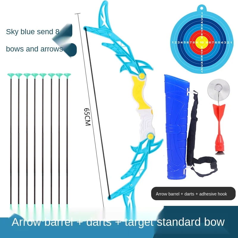 

Bow Arrow Shooting Sports Children's Archery Boy Traditional Crossbow Safety Intelligence Fitness Sucker Target Simulation Toy