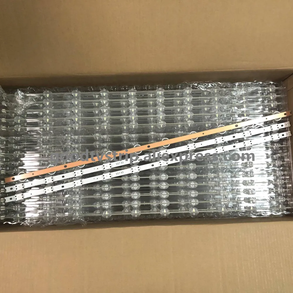 2 шт./компл. светодиодный подсветка полосы для LG 43LJ622V 43UJ675V 43UJ655V 43UJ670V 43UJ651V 43LV340C 43LJ610V