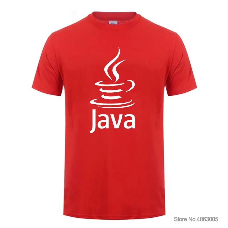 Летняя модная новая футболка IT Fans JAVA для мужчин и женщин Классическая мужские