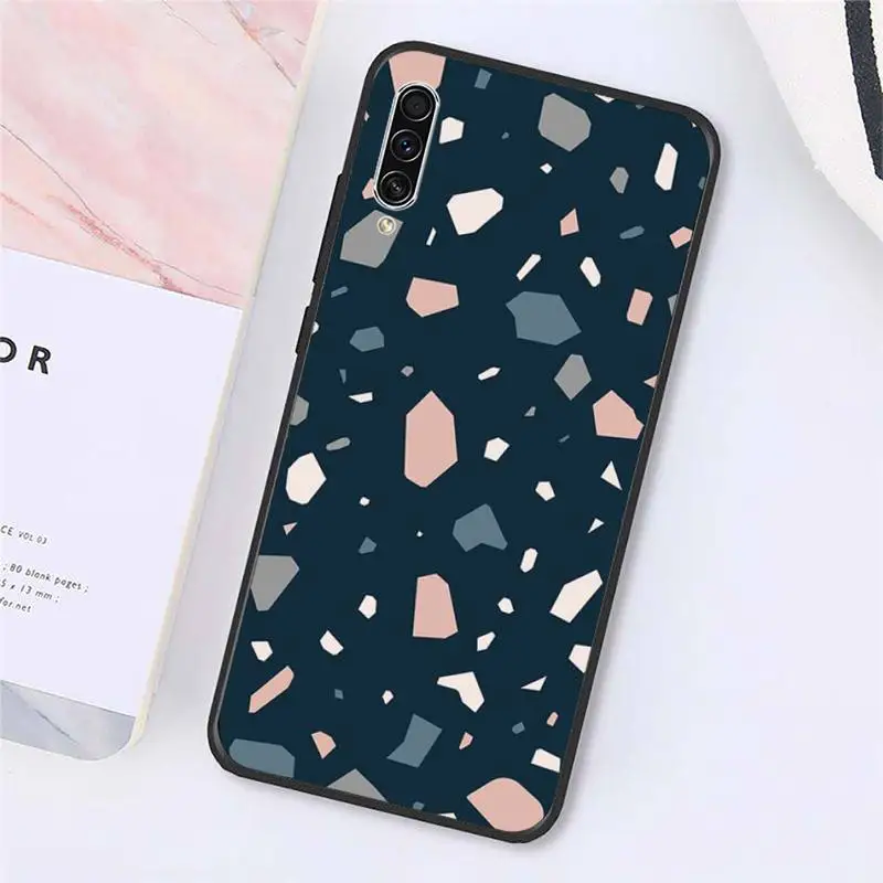 

terrazzo seamless pattern Phone Cases For Samsung galaxy S 9 10 20 A 10 21 30 31 40 50 51 71 s note 20 j 4 2018 plus