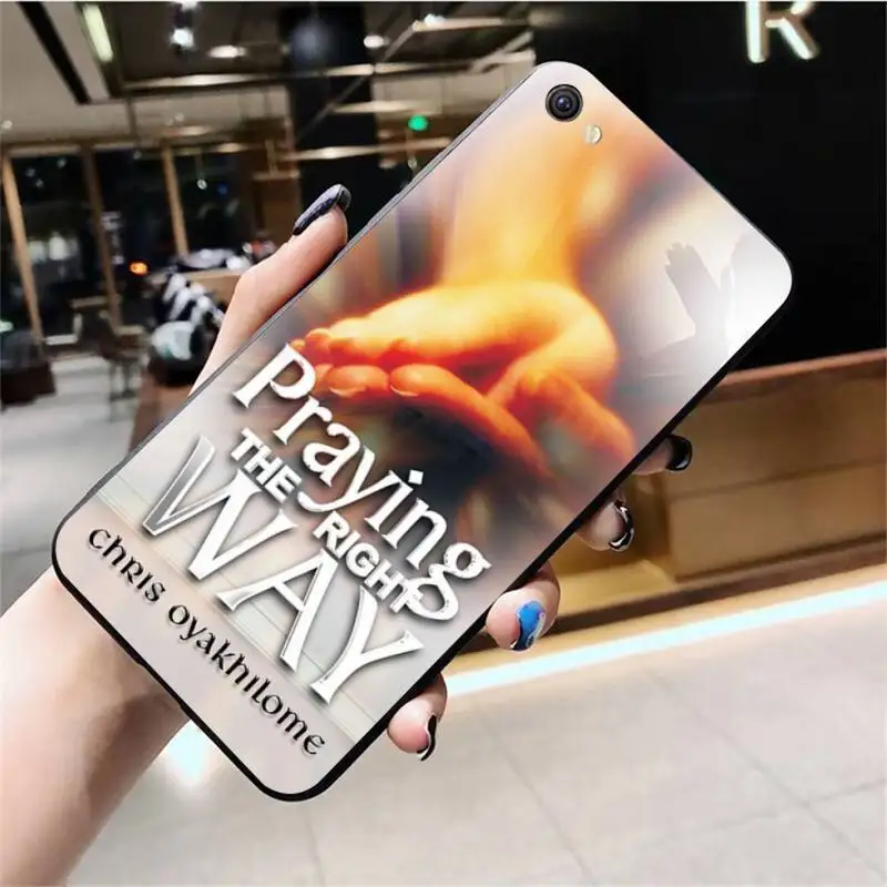 YJZFDYRM God молитва НАД ИИСУСОМ Black мягкий чехол для телефона из ТПУ Cover Vivo Y91c Y17 Y51 Y67 Y55