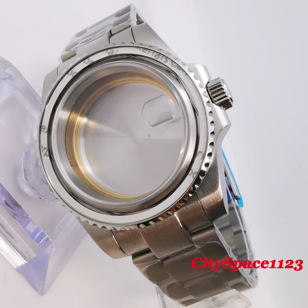 40 мм сапфировое стекло 316L чехол для часов из нержавеющей стали подходит ETA 2836 Miyota