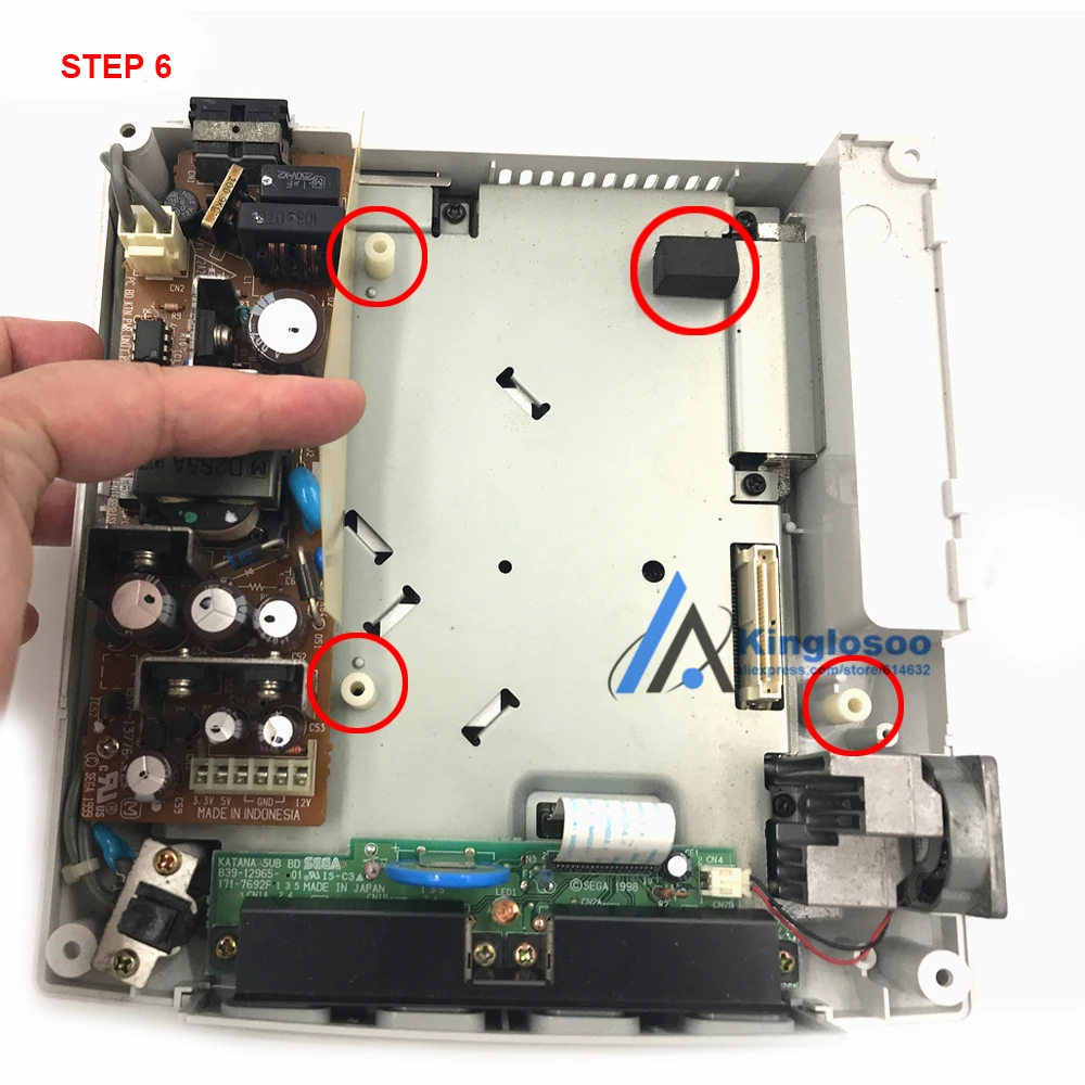 Оригинальная игровая консоль VA0 VA1 120G с внутренним жестким диском, материнская плата для sega Dreamcast DC w/120 шт. игр