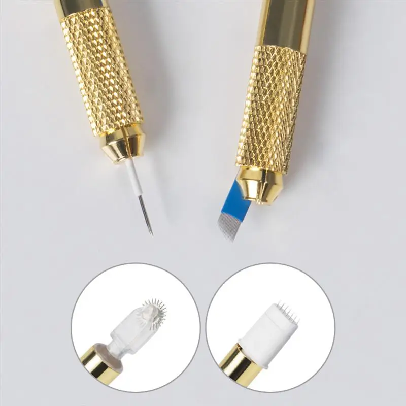 

2PCS Multifunctional Embroidered Tattoos Manual Pen Tattoos Eyebrow Pencil