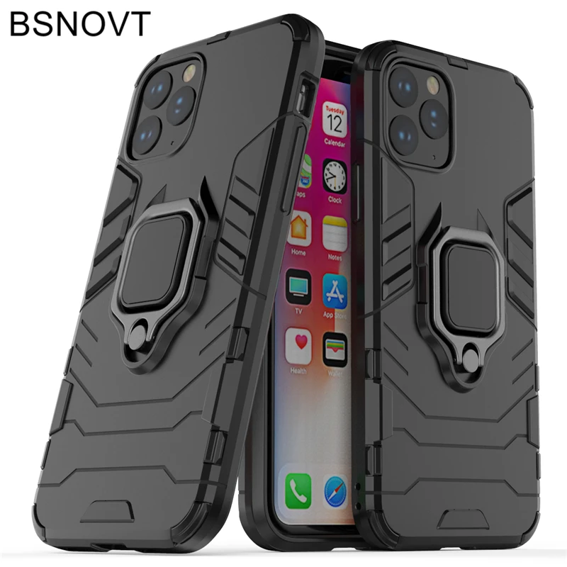 

For iPhone 11 Pro Case Magnetic Finger Ring Anti-knock Hard PC Armor Case For iPhone 11 Pro Cover For iPhone 11 Pro 5.8" BSNOVT