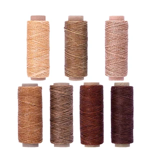 LMDZ плоская вощеная нить 150d 50 м, восковой шнур инструмент для ремесленного пошива, портативный для рукоделия, изделий из кожи, вощеная нить, шнур