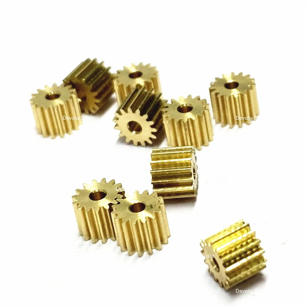 0.3M 15T Small Copper Gear 1.48 1.5mm 1.98 2mm Bore For Toys car RC Aircraft GEAR | Обустройство дома