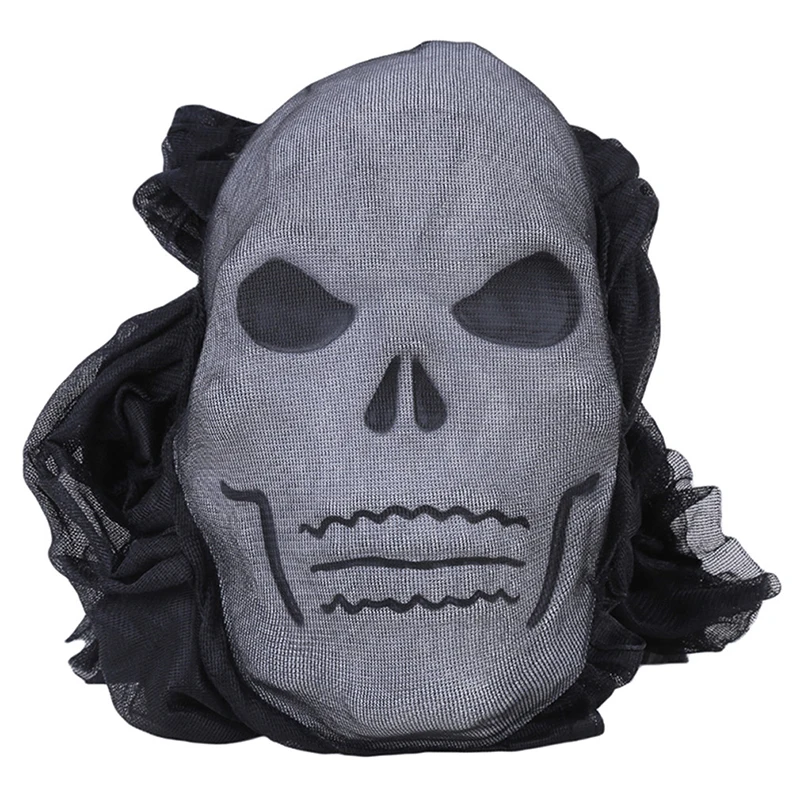 Decoraci&oacute;n de Halloween con fantasma colgante para casa encantada, accesorios de terror, esqueleto escalofriante, decoraci&oacute;n de Bar y Puerta del hogar-4