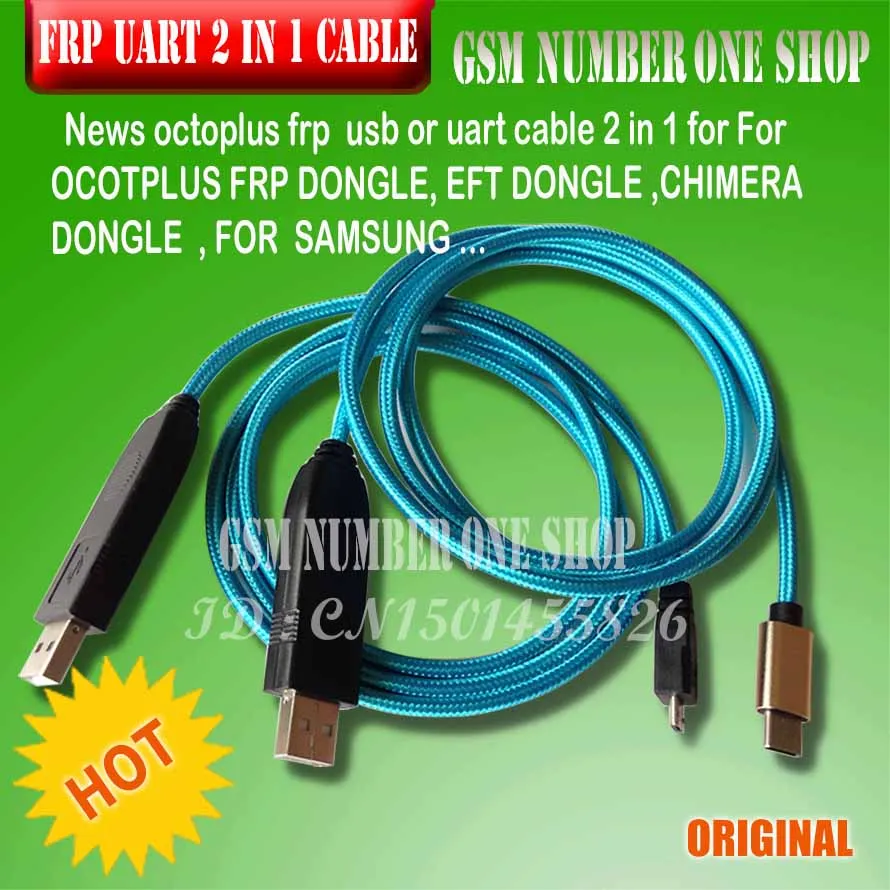 

octoplus frp usb or UART CABLE 2 in 1 Uart Cable For OCOTPLUS FRP DONGLE, EFT DONGLE ,CHIMERA DONGLE for samsung.....+Free Shipp