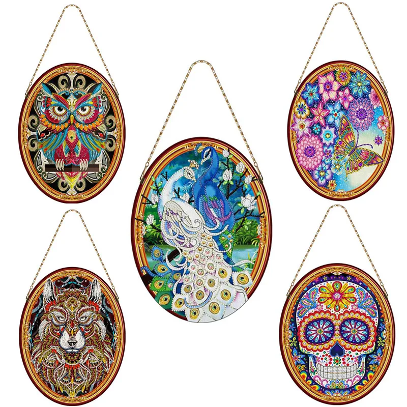 

DIY Special Shape Diamond Painting Leather Mural Wall Decoration Kits Diamond Painting Cross Stitch Craft Gift