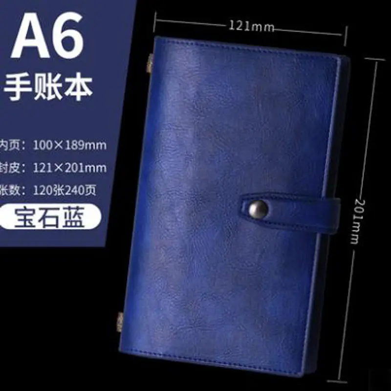 Винтажный дневник-записная книжка из искусственной кожи на спирали | Канцтовары