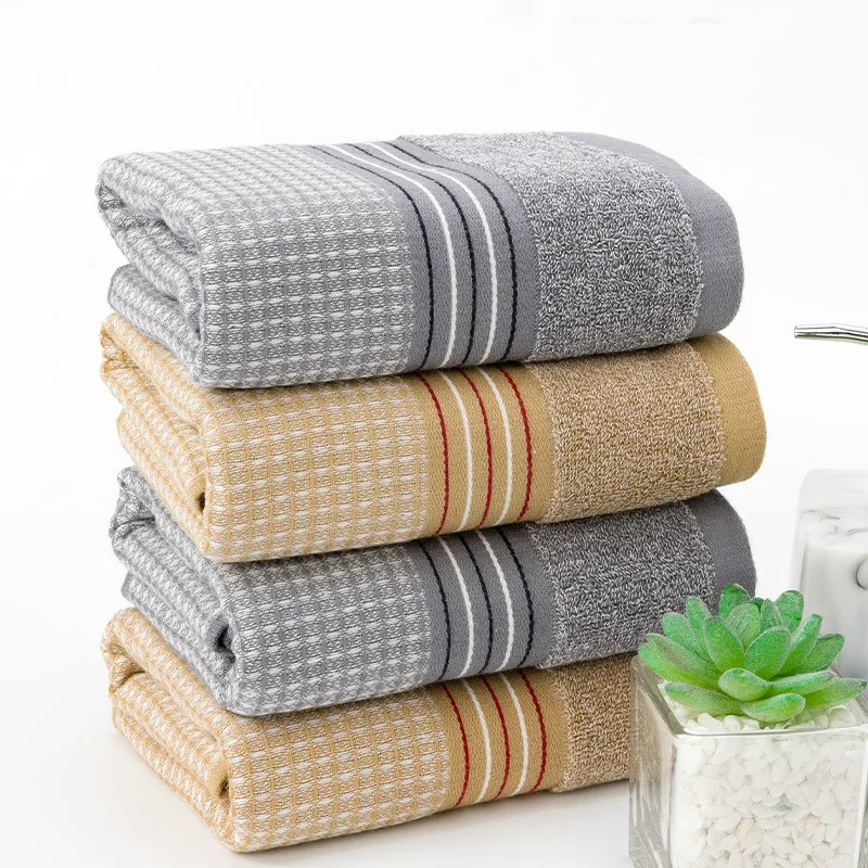 

100%Cotton Face Towel Geometric Pattern Plaid Striped Comfortable Towel