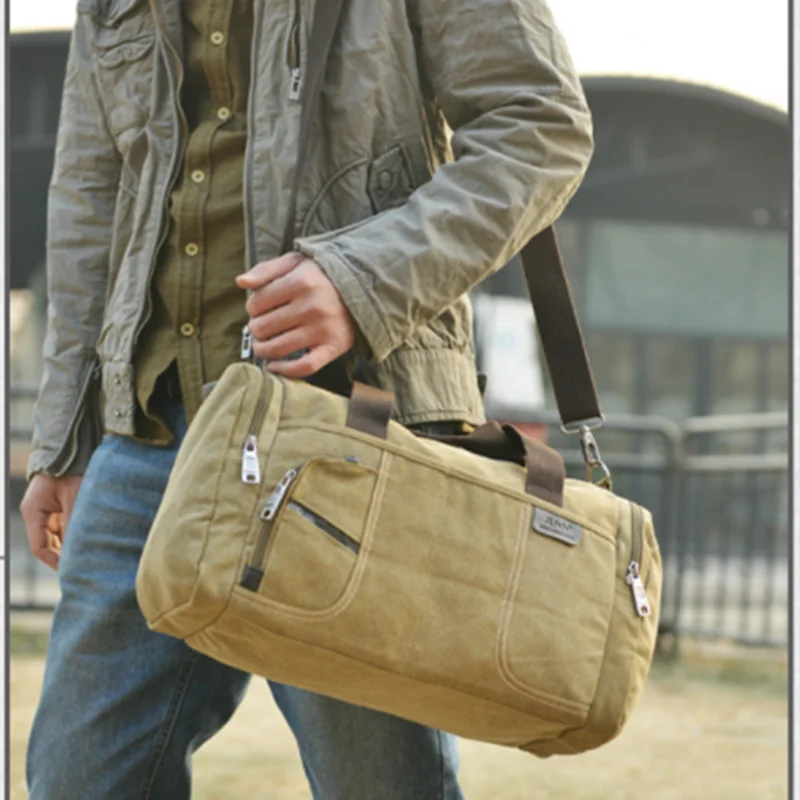 Сумка-мессенджер Scione Мужская парусиновая повседневная сумочка большой