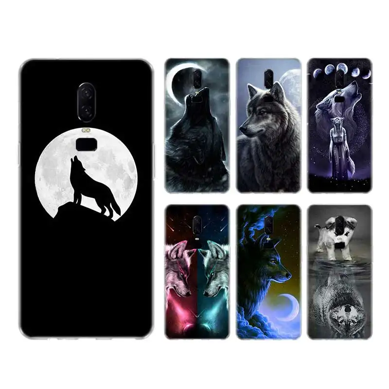 

wolf art Case For Redmi Note 7 8 8T 9S Cover For Redmi Note 9 10 Pro Max 10S 6 5 9T Transparent Printing Coque