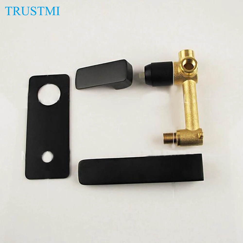 Скрытый латунный Смеситель для ванной комнаты кран раковины одно рычаг