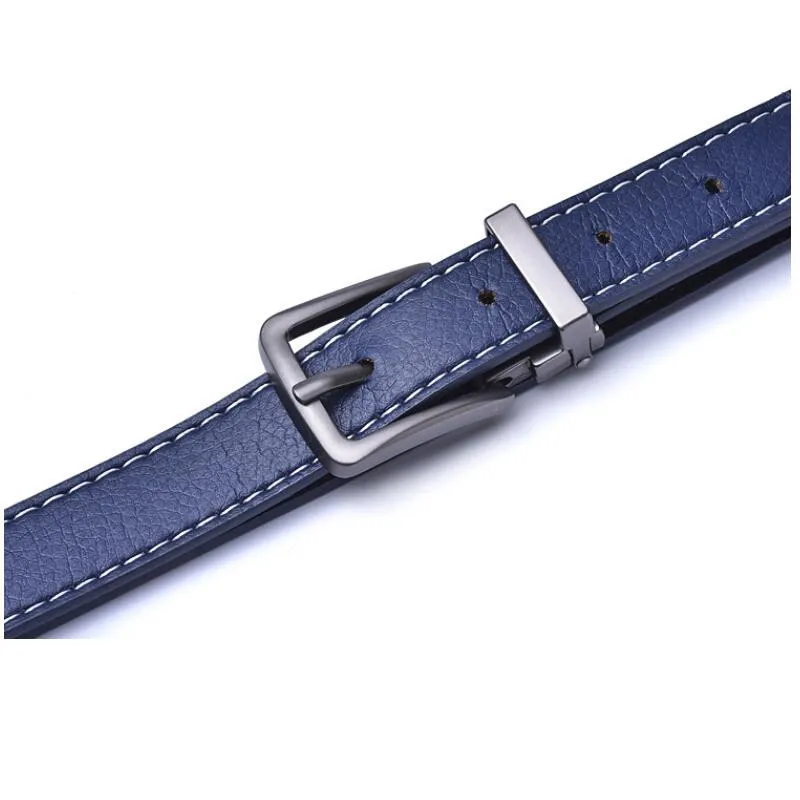 New Style Fashion Children Leather Belts Design Alloy Pin Buckle Boys Girls Kid Casual Waistband Jeans  Adjustable Men's Belt images - 6