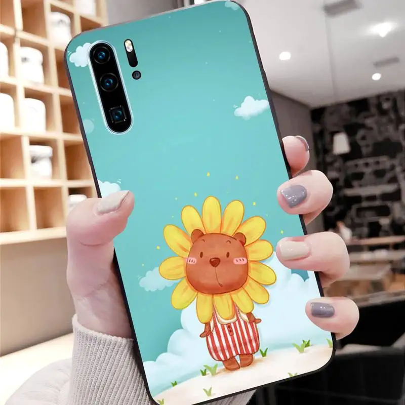 Черный чехол для мобильного телефона Q Version Characters Huawei P8 P9 P10 P20lite2019 P20 P30