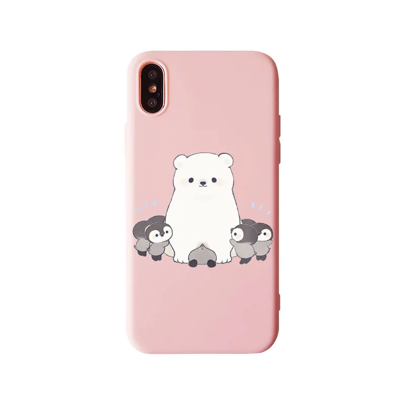 TPU Роскошный мягкий ТПУ чехол для телефона для iPhone 11 11Pro X XS MAX XR 5 5S SE 6 6s, 7, 7 plus, 8, 8 plus, в мультяшном стиле, мы вся правда о медведях крышка - Цвет: TPU