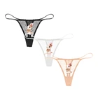 3 шт., женские прозрачные трусики с низкой посадкой