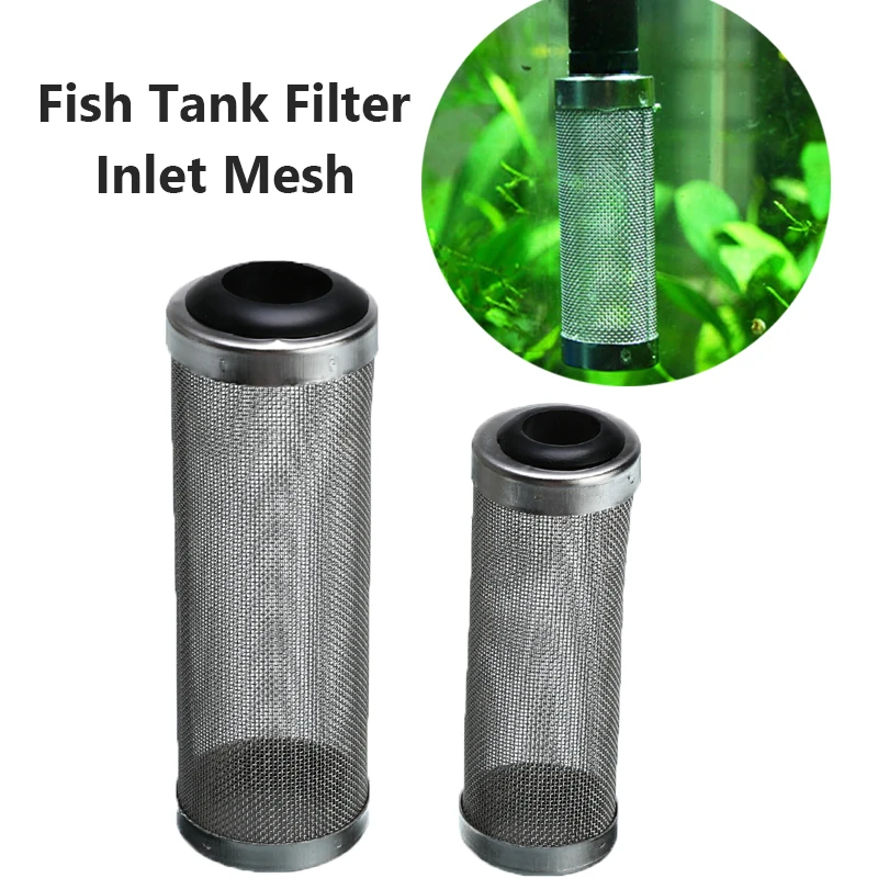 Фильтр для аквариума из нержавеющей стали чехол на входе сетчатые сети креветок