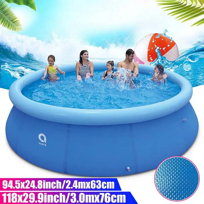 Large Family Inflatable Swimming Pool High Quality Thickened PVC Paddling Pool For Adult Kids Outdoor Garden Swimming Pools