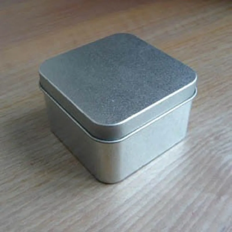 Квадратный металлический контейнер коробка для хранения косметики чая кофе