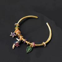 s925 sterling silver morocco june new tropical holiday style toucan jungle bracelet popular banquet simple valentines gift