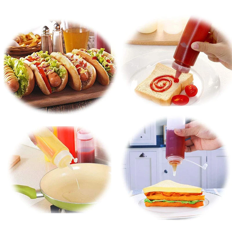Бутылки для салата конфет с крышкой оливковое масло соусы кетчупа горчицы