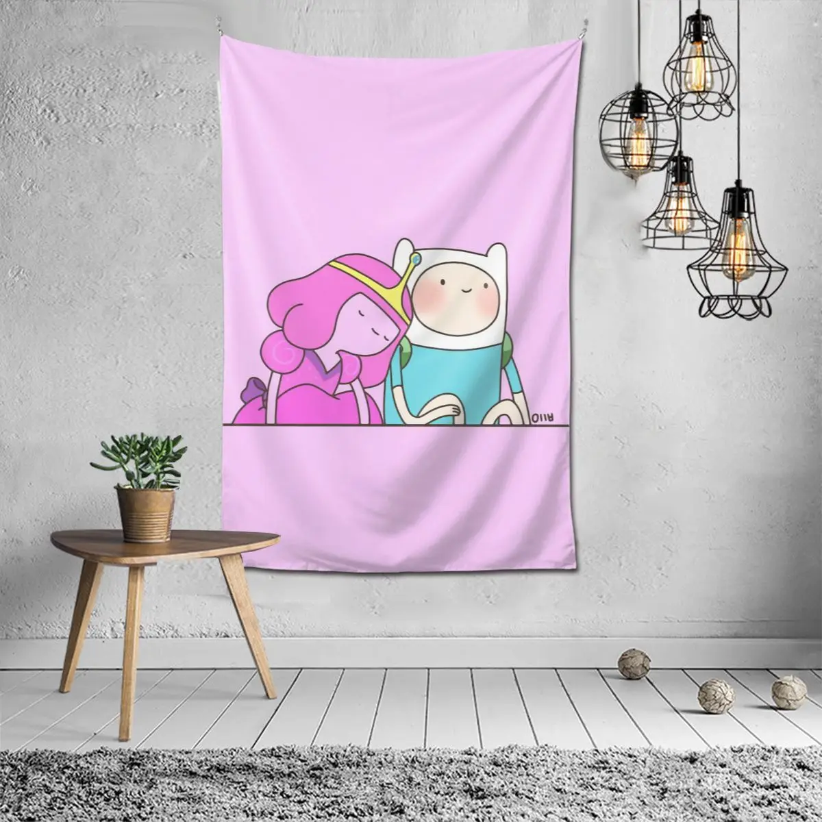 

Adventure Time Finn Jake TV Tapestry BMO Wall Arts Decor Bedroom Hanging Cloth Background Covering Aesthetic