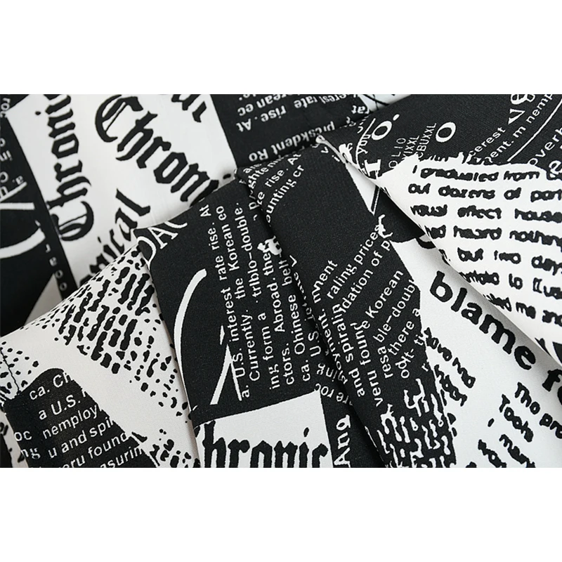 

XITAO Irregular Blouse Fashion Vintage Fashion New Women Single Breast Letter 2021 Summer Chiffon Minority Loose Shirt WMD0125