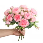 Искусственные персидские цветы, имитация свадебного фото, букет невесты для свадьбы, сушеные искусственные розы, цветок для домашнего декора