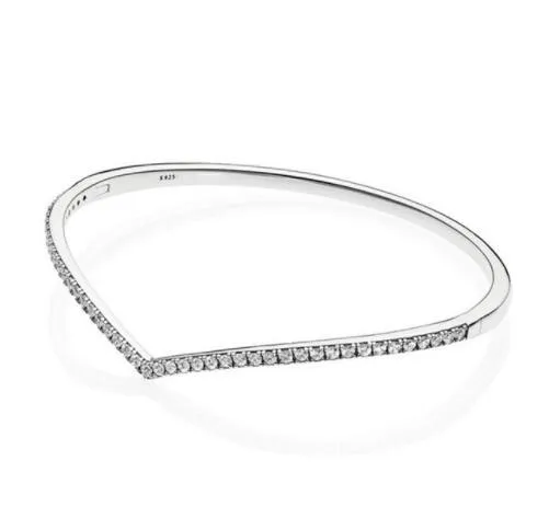 

100% 925 Sterling Silver Pan Bracelet Wish With Crystal Pan Bracelet Is Most Popular With Ladies