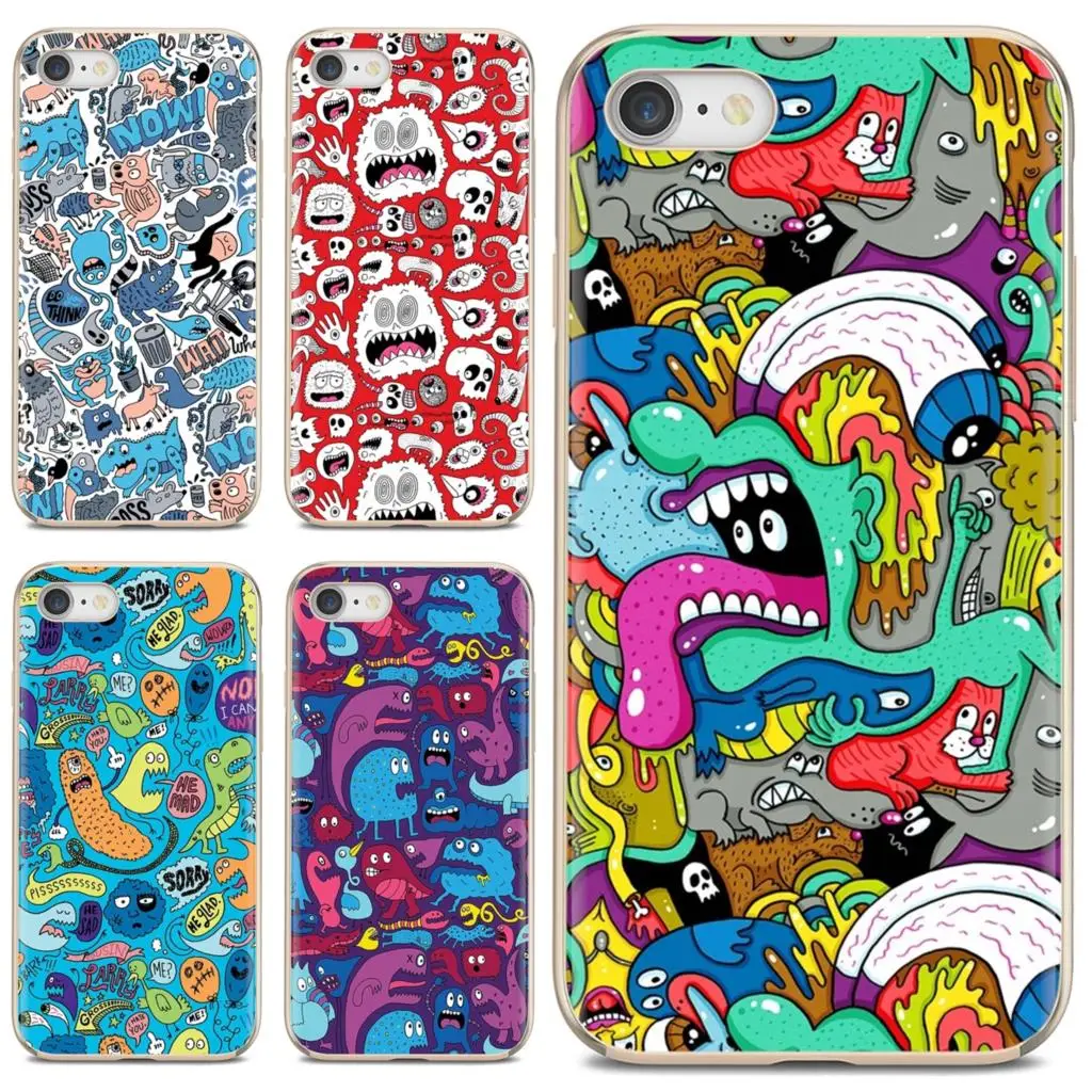 Силиконовый чехол для iPhone iPod Touch 11 12 Pro 4 4S 5 5S SE 5C 6 6S 7 8 X XR XS Plus Max 2020 Детские Монстры в
