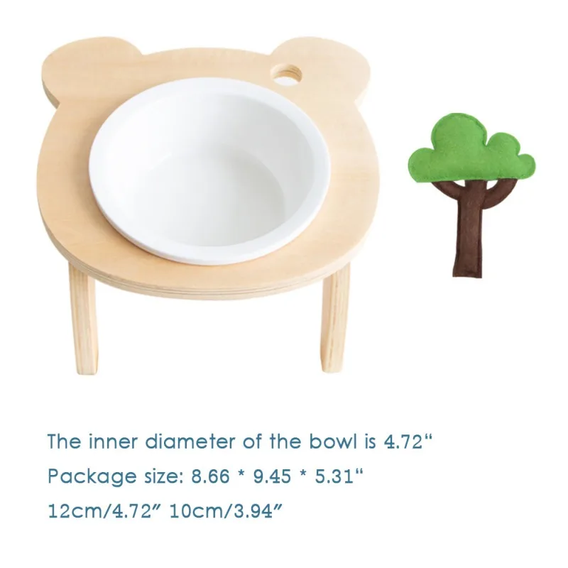 

Non-slip Cat Bowl Kitten Bowl Dog Bowl With Raised Stand Food Bowl With Protection Cervical Transparent Cat Feeder Supplies