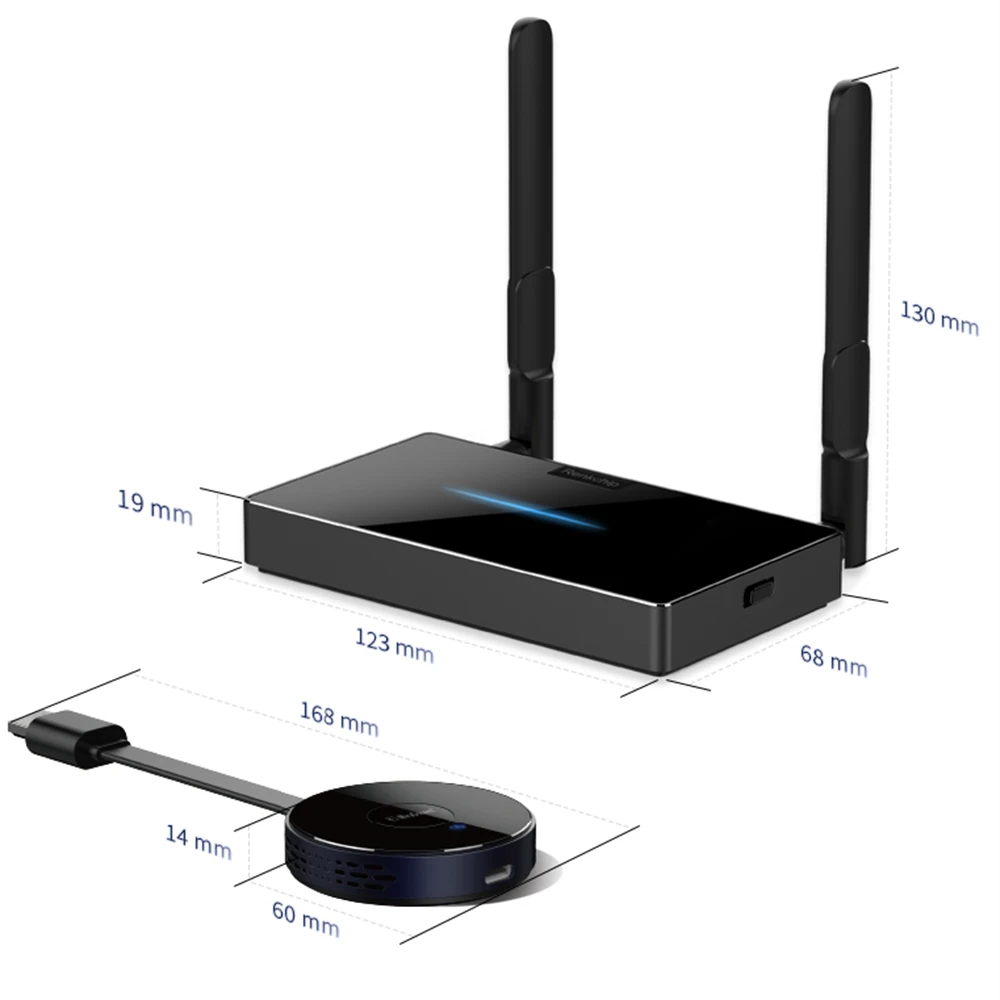 50 м беспроводной HDMI совместимый видеопередатчик VGA приемник удлинитель адаптер Wi