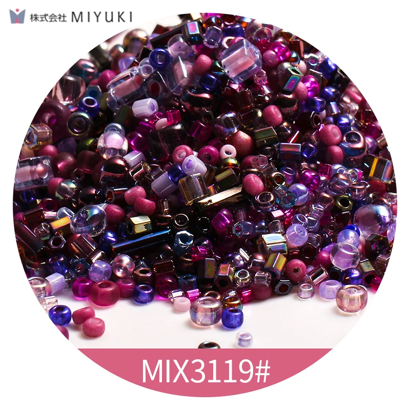 Стеклянные бусины Миюки разнообразные в японском стиле Тохо разделительные для