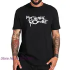 Футболка с надписью My Chemical Romance, удобные мужские футболки в стиле панк с коротким рукавом, европейский размер, 100% хлопок, футболки в стиле Харадзюку