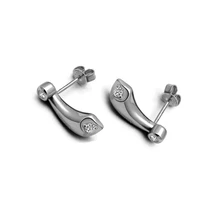 new fashion water drop earrings for women 925 silver simple inlay zircon stud earrings woman party christmas jewelry