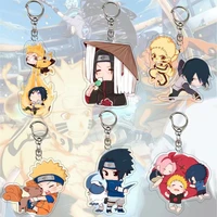 cute q version characters keychain cartoon acrylic keychains key chain ring holder bag classic anime jewelry teens gift