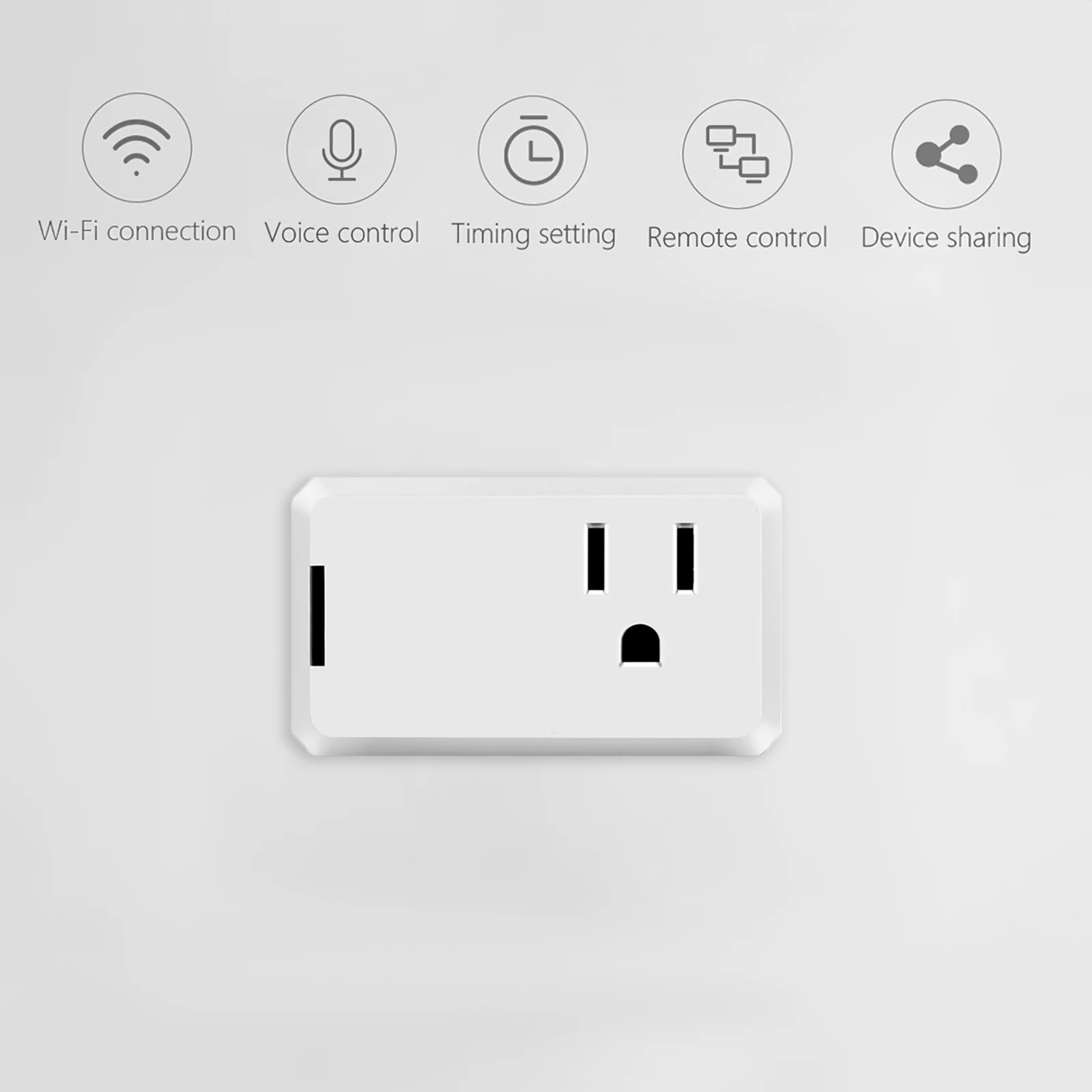 Умная розетка с американской вилкой умная работает совместимым переменным током